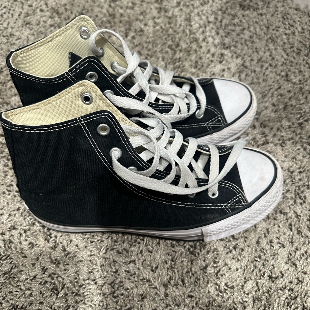 Converse Black and White High-Top Sneakers